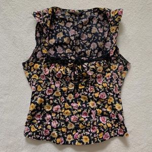 vintage milkmaid corset top🖤